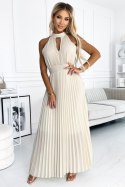 Sukienka Model 484-1 Beige - Numoco Sukienka Model 484-1 Beige - Numoco