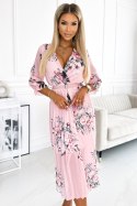 Sukienka Model 448-1 Yuna Rose/Pastel Pink - Numoco Sukienka Model 448-1 Yuna Rose/Pastel Pink - Numoco