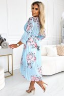 Sukienka Model 448-3 Yuna Rose/Blue - Numoco Sukienka Model 448-3 Yuna Rose/Blue - Numoco