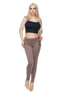 Spodnie Damskie Model 0105 Cappuccino - PeeKaBoo Spodnie Damskie Model 0105 Cappuccino - PeeKaBoo