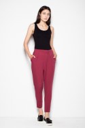 Spodnie Damskie Model VT047 Bordo - Venaton Spodnie Damskie Model VT047 Bordo - Venaton