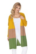 Sweter Kardigan Model 30069 Musztard/Green - PeeKaBoo