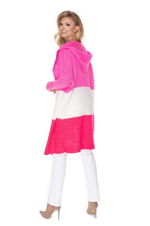Sweter Kardigan Model 30069 Pink/Fuksja - PeeKaBoo Sweter Kardigan Model 30069 Pink/Fuksja - PeeKaBoo