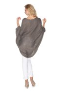 Sweter Ponczo Model 30068 Tabak - PeeKaBoo Sweter Ponczo Model 30068 Tabak - PeeKaBoo