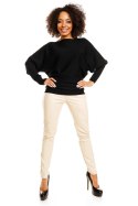 Sweter model 70003 Black - PeeKaBoo Sweter model 70003 Black - PeeKaBoo