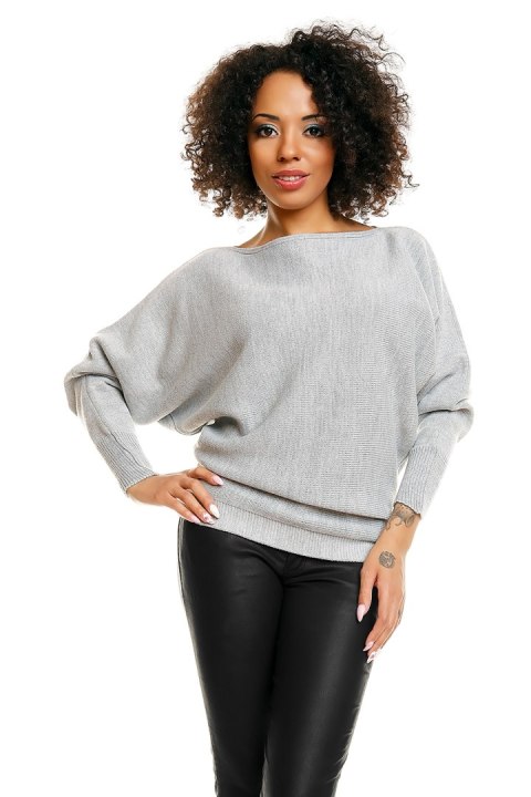 Sweter model 70003 Light Gray - PeeKaBoo Sweter model 70003 Light Gray - PeeKaBoo