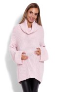 Golf Ciążowy Model 70012C Powder Pink - PeeKaBoo Golf Ciążowy Model 70012C Powder Pink - PeeKaBoo