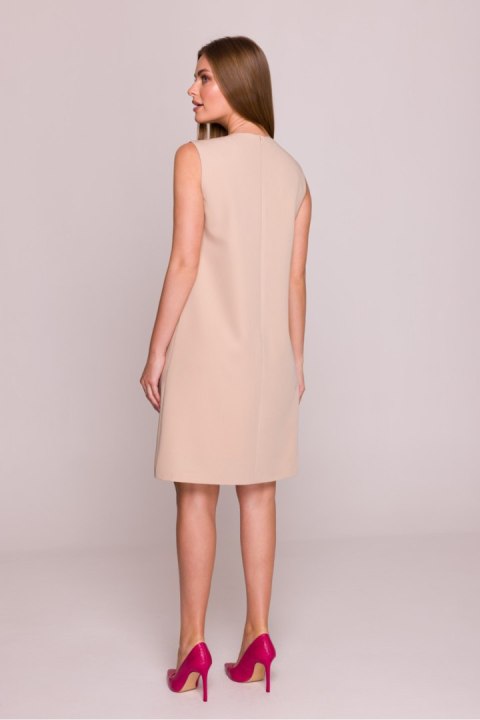 Sukienka Model S408 Beige - Stylove