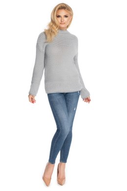 Sweter Damski Model 70032 Grey - PeeKaBoo Hurtownia odzieży on-line, moda damska, bielizna i obuwie dla kobiet - Matterhorn.pl