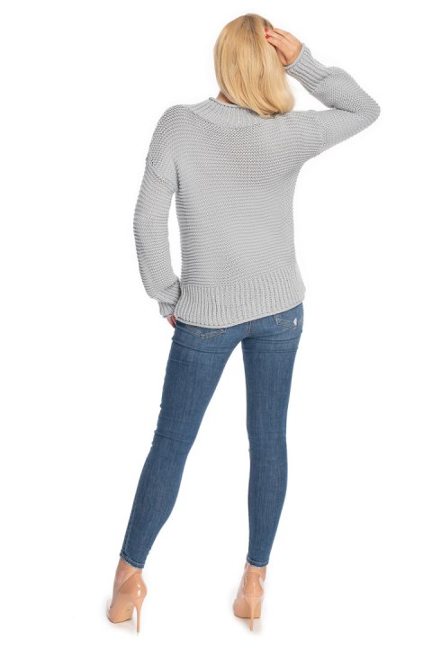 Sweter Damski Model 70032 Grey - PeeKaBoo Hurtownia odzieży on-line, moda damska, bielizna i obuwie dla kobiet - Matterhorn.pl