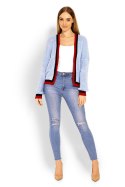 Sweter Kardigan Model 60004 Sky Blue - PeeKaBoo Sweter Kardigan Model 60004 Sky Blue - PeeKaBoo
