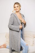 Sweter Kardigan Model 70043 Grey - PeeKaBoo Sweter Kardigan Model 70043 Grey - PeeKaBoo