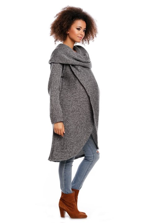 Sweter model 30051C Dark Gray - PeeKaBoo Sweter model 30051C Dark Gray - PeeKaBoo