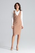 Sukienka Model L039 Brown - Lenitif Sukienka Model L039 Brown - Lenitif