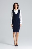 Sukienka Model L039 Navy - Lenitif Sukienka Model L039 Navy - Lenitif