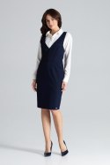 Sukienka Model L039 Navy - Lenitif Sukienka Model L039 Navy - Lenitif