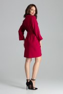 Sukienka Model L058 Bordo - Lenitif Sukienka Model L058 Bordo - Lenitif
