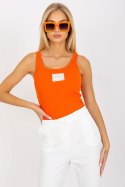 Koszulka Top Model TW-TP-OB027.39 Orange - Och Bella Koszulka Top Model TW-TP-OB027.39 Orange - Och Bella