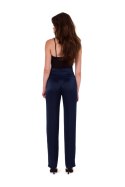 Spodnie Damskie Model K174 Navy - Makover Spodnie Damskie Model K174 Navy - Makover