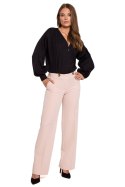 Spodnie Model K114 Beige - Makover Spodnie Model K114 Beige - Makover