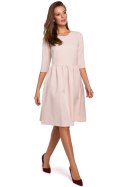 Sukienka Model K010 Beige - Makover Sukienka Model K010 Beige - Makover
