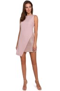 Sukienka Model K014 Dirty Pink - Makover Sukienka Model K014 Dirty Pink - Makover
