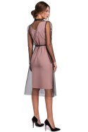 Sukienka Model K039 Powder Pink - Makover Sukienka Model K039 Powder Pink - Makover