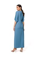 Sukienka Model K163 Cold Blue - Makover Sukienka Model K163 Cold Blue - Makover