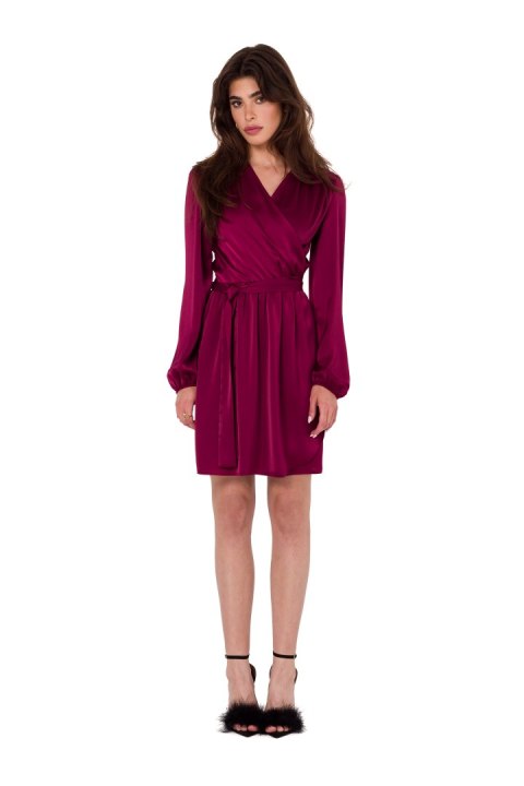 Sukienka Model K175 Bordo - Makover Sukienka Model K175 Bordo - Makover