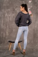 Sweter Damski Model Gloris Grafit - Merribel Sweter Damski Model Gloris Grafit - Merribel