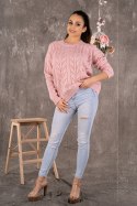 Sweter Damski Model Marynesta Powder Pink - Merribel Sweter Damski Model Marynesta Powder Pink - Merribel