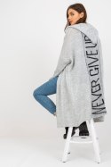 Sweter Kardigan Model TW-SW-BI-M56.35 Grey - Och Bella Sweter Kardigan Model TW-SW-BI-M56.35 Grey - Och Bella