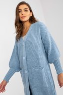Sweter Kardigan Model TW-SW-BL-0100.38X Light Blue - Och Bella Sweter Kardigan Model TW-SW-BL-0100.38X Light Blue - Och Bella