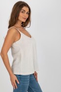 Koszulka Top Model TW-TP-BE-A290.33P Light Beige - Och Bella Koszulka Top Model TW-TP-BE-A290.33P Light Beige - Och Bella