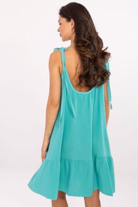 Sukienka Model TW-SK-BI-12-1196.97 Turkus - Och Bella Sukienka Model TW-SK-BI-12-1196.97 Turkus - Och Bella