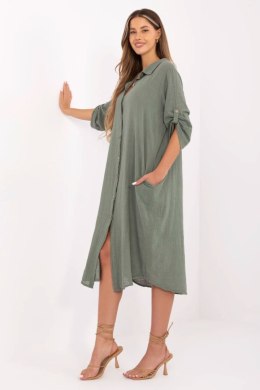 Sukienka Model TW-SK-BI-24135.81 Khaki - Och Bella