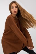 Sweter Damski Model TW-SW-BI-1222.13X Brown - Och Bella Sweter Damski Model TW-SW-BI-1222.13X Brown - Och Bella