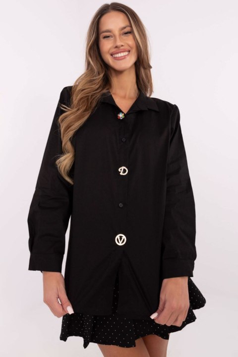 Koszula Damska Model DHJ-KS-20132.04P Black - Italy Moda Koszula Damska Model DHJ-KS-20132.04P Black - Italy Moda