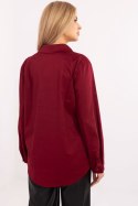 Koszula Damska Model DHJ-KS-20132.04P Bordo - Italy Moda Koszula Damska Model DHJ-KS-20132.04P Bordo - Italy Moda