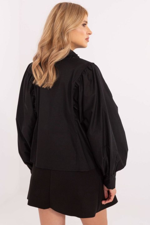 Koszula Damska Model MI-KS-C233.70 Black - Italy Moda Koszula Damska Model MI-KS-C233.70 Black - Italy Moda