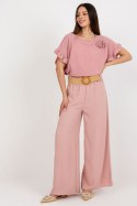 Spodnie Damskie Model DHJ-SP-8387.57 Light Pink - Italy Moda Spodnie Damskie Model DHJ-SP-8387.57 Light Pink - Italy Moda