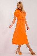 Sukienka Model DHJ-SK-19002.31 Orange - Italy Moda Sukienka Model DHJ-SK-19002.31 Orange - Italy Moda