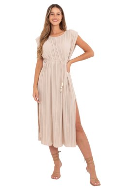 Sukienka Model DHJ-SK-21309.96 Beige - Italy Moda