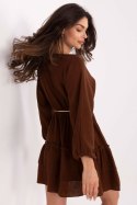 Sukienka Model MI-SK-A5079.27 Dark Brown - Italy Moda