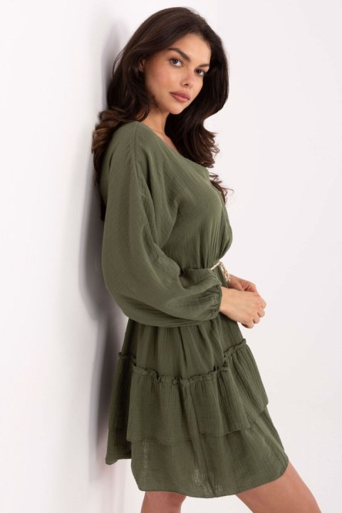 Sukienka Model MI-SK-A5079.27 Khaki - Italy Moda