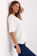Sweter Damski Model MO-SW-0702.36 Ecru - Italy Moda Sweter Damski Model MO-SW-0702.36 Ecru - Italy Moda