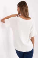 Sweter Damski Model MO-SW-0702.36 Ecru - Italy Moda Sweter Damski Model MO-SW-0702.36 Ecru - Italy Moda