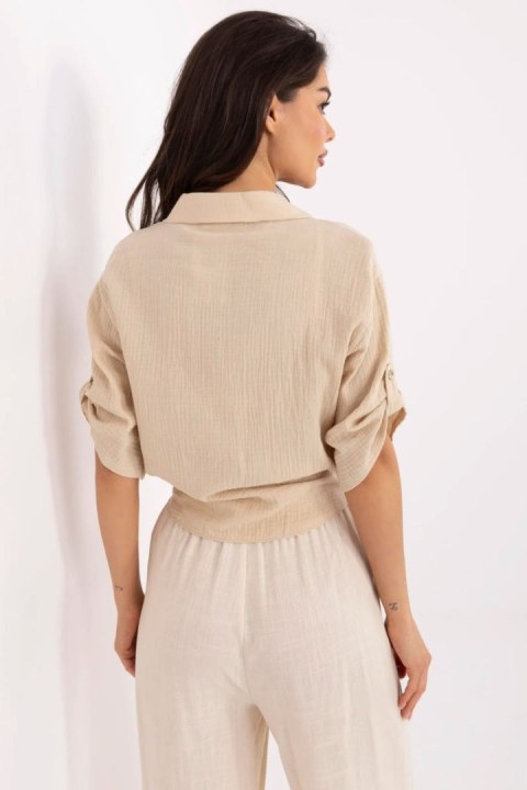 Koszula Damska Model DHJ-KS-8595-1.66 Beige - Italy Moda