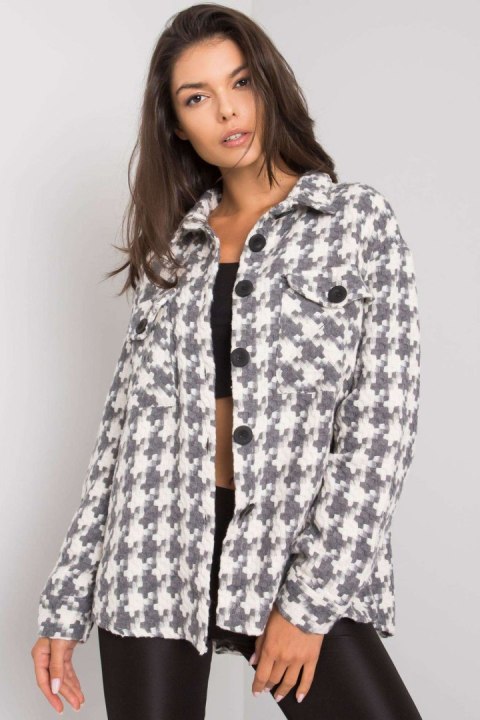 Koszula Damska Model EM-KS-178.34 White/Grey - Ex Moda Koszula Damska Model EM-KS-178.34 White/Grey - Ex Moda