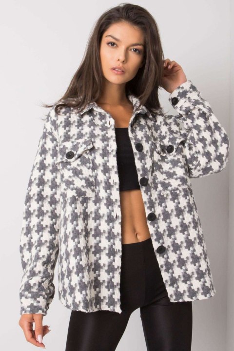 Koszula Damska Model EM-KS-178.34 White/Grey - Ex Moda Koszula Damska Model EM-KS-178.34 White/Grey - Ex Moda